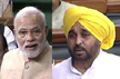 Gandhigiri In Parliament: PM Offers Glass Of Water To AAP’s Bhagwant Mann